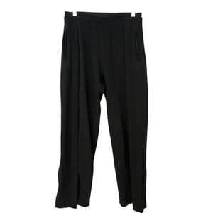 MATTHILDUR Black Pull-On Pants — Sculpted Minimalist Straight-Leg Size Medium